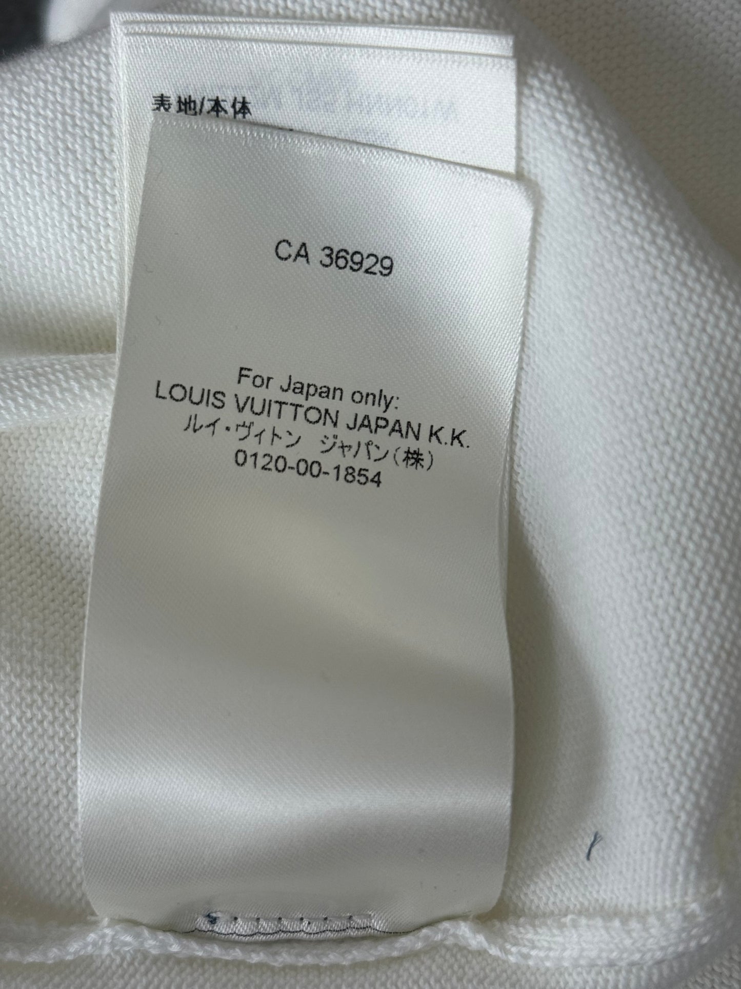 Louis Vuitton White Barcode Logo T-Shirt