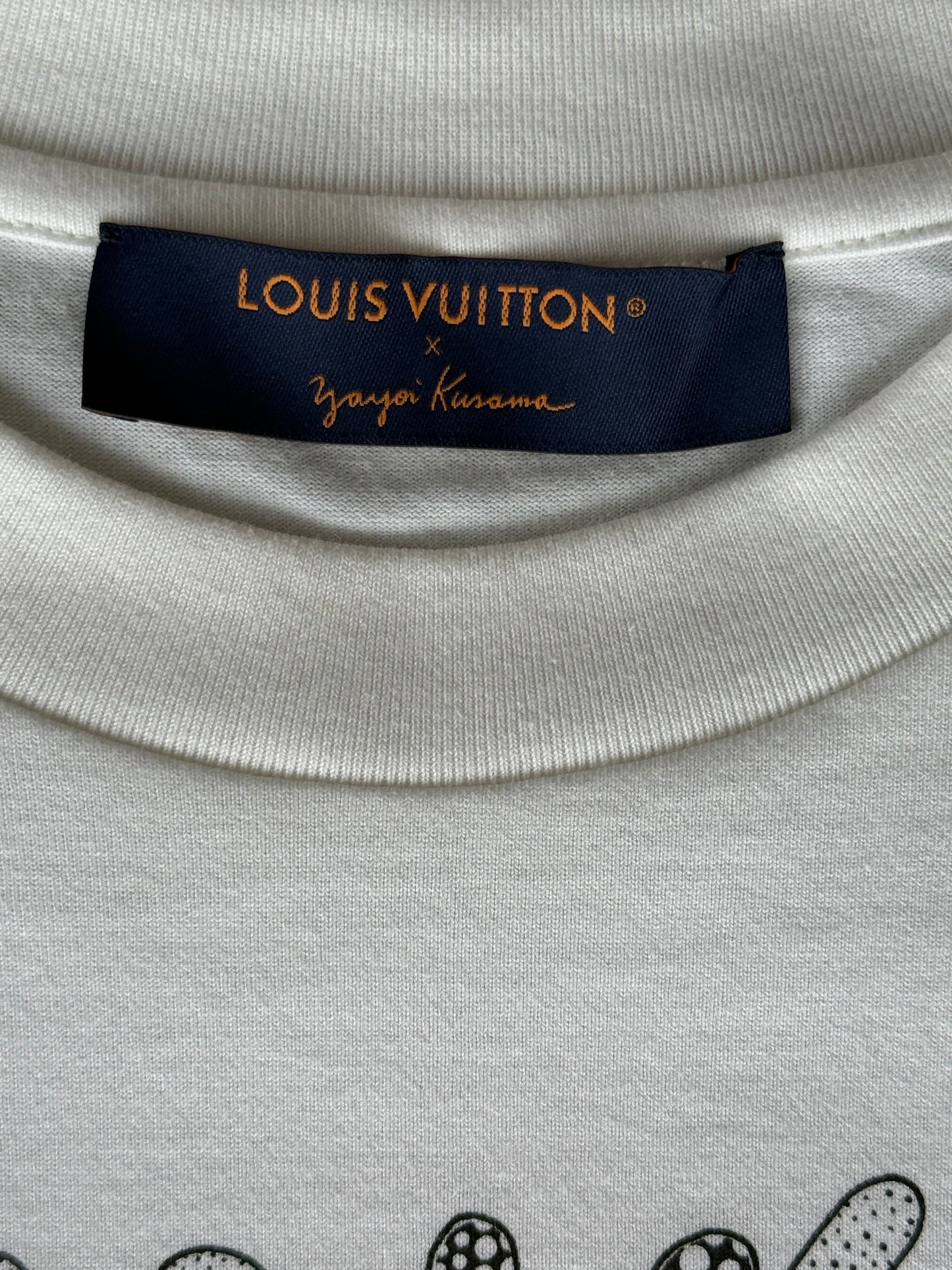Louis Vuitton Yayoi Kusama White & Black Flower T-Shirt