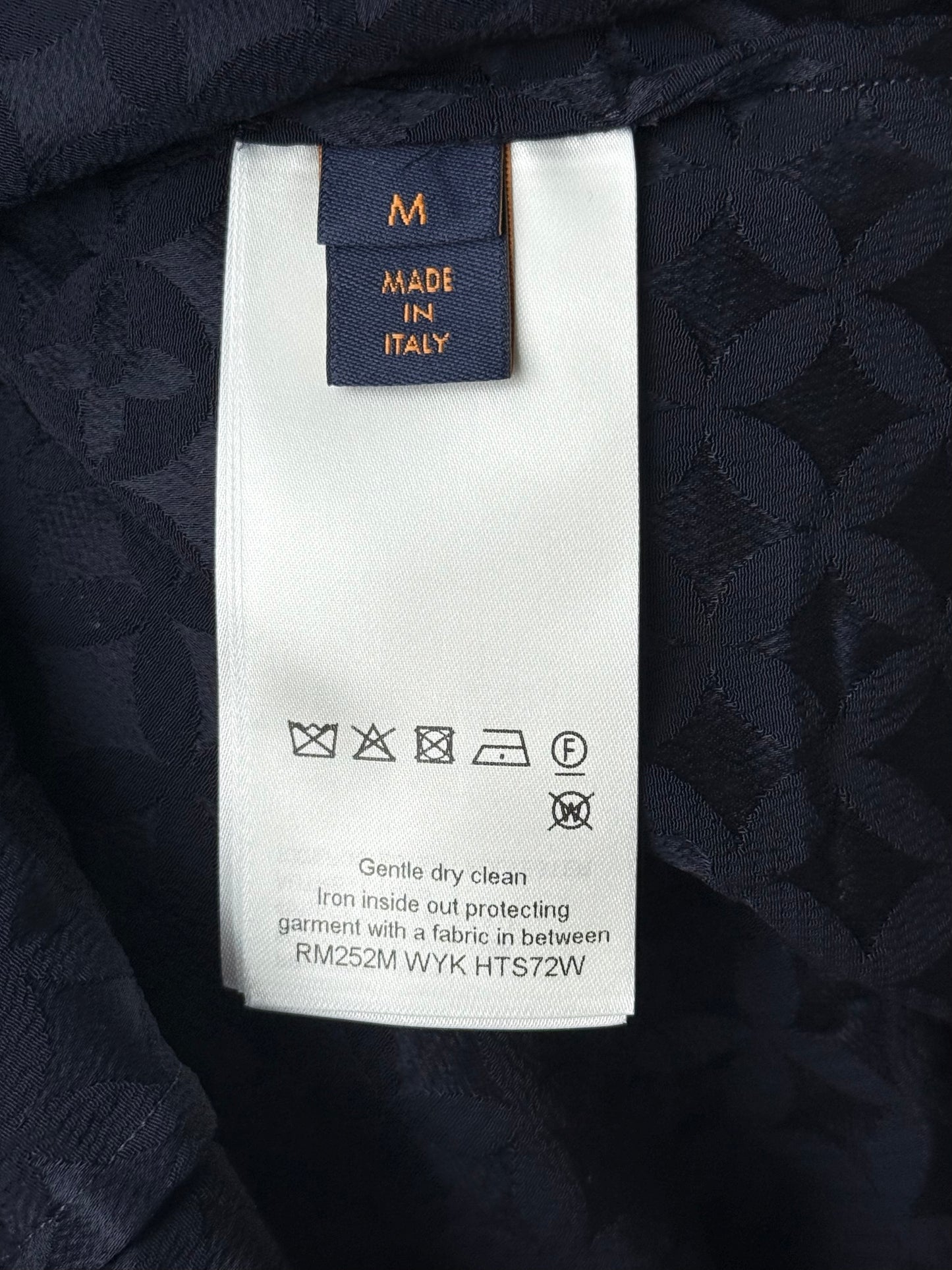 Louis Vuitton Black Jacquard Monogram Button Up Shirt