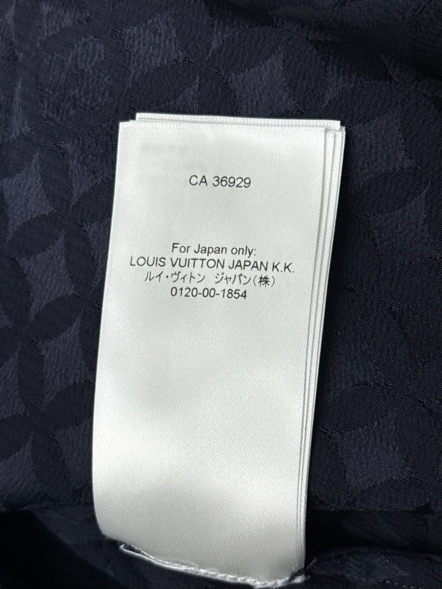 Louis Vuitton Black Jacquard Monogram Button Up Shirt