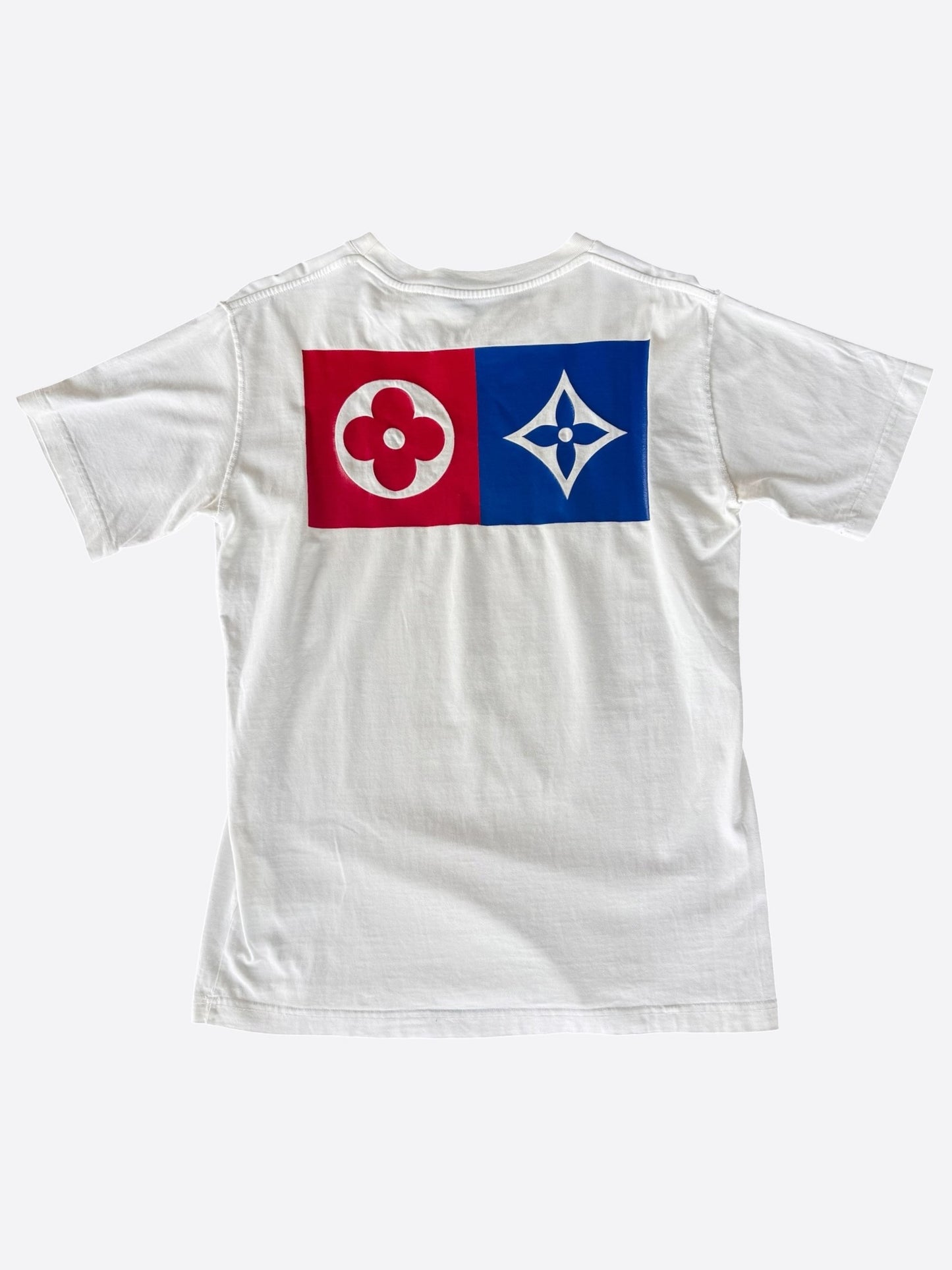 Louis Vuitton White Barcode Logo T-Shirt