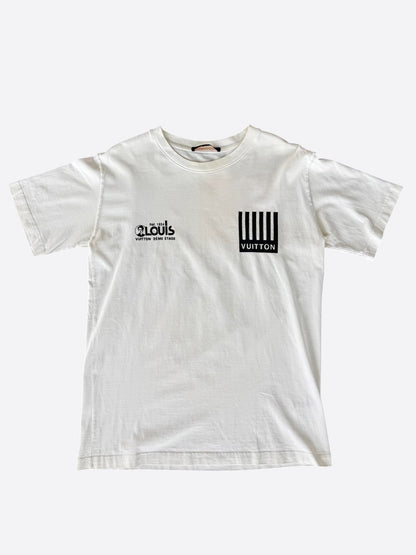 Louis Vuitton White Barcode Logo T-Shirt