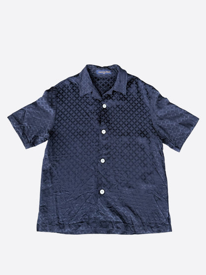 Louis Vuitton Black Jacquard Monogram Button Up Shirt