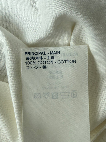 Louis Vuitton White & Blue Chain Logo Intarsia T-Shirt