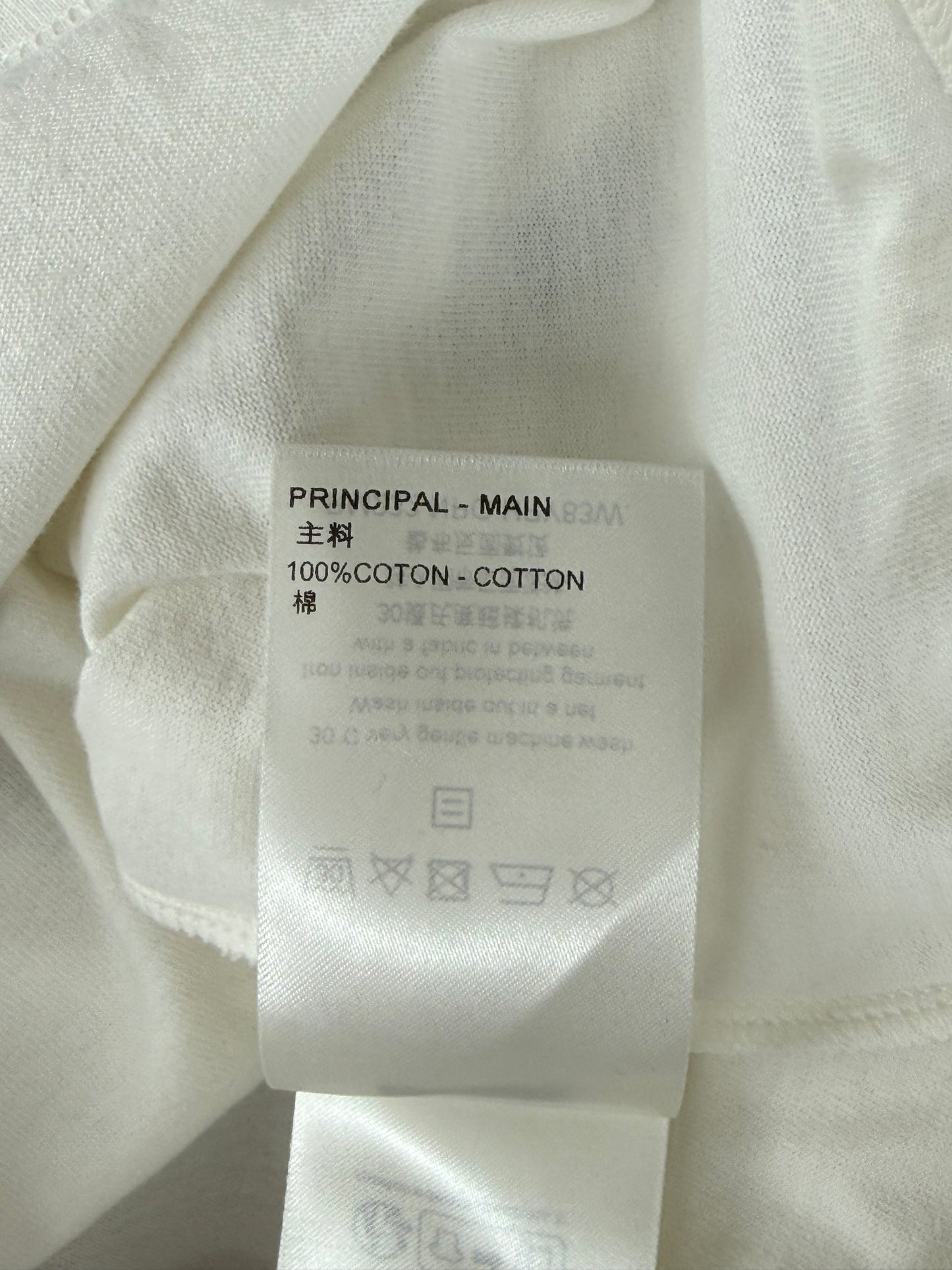 Louis Vuitton White & Black Birds Logo T-Shirt