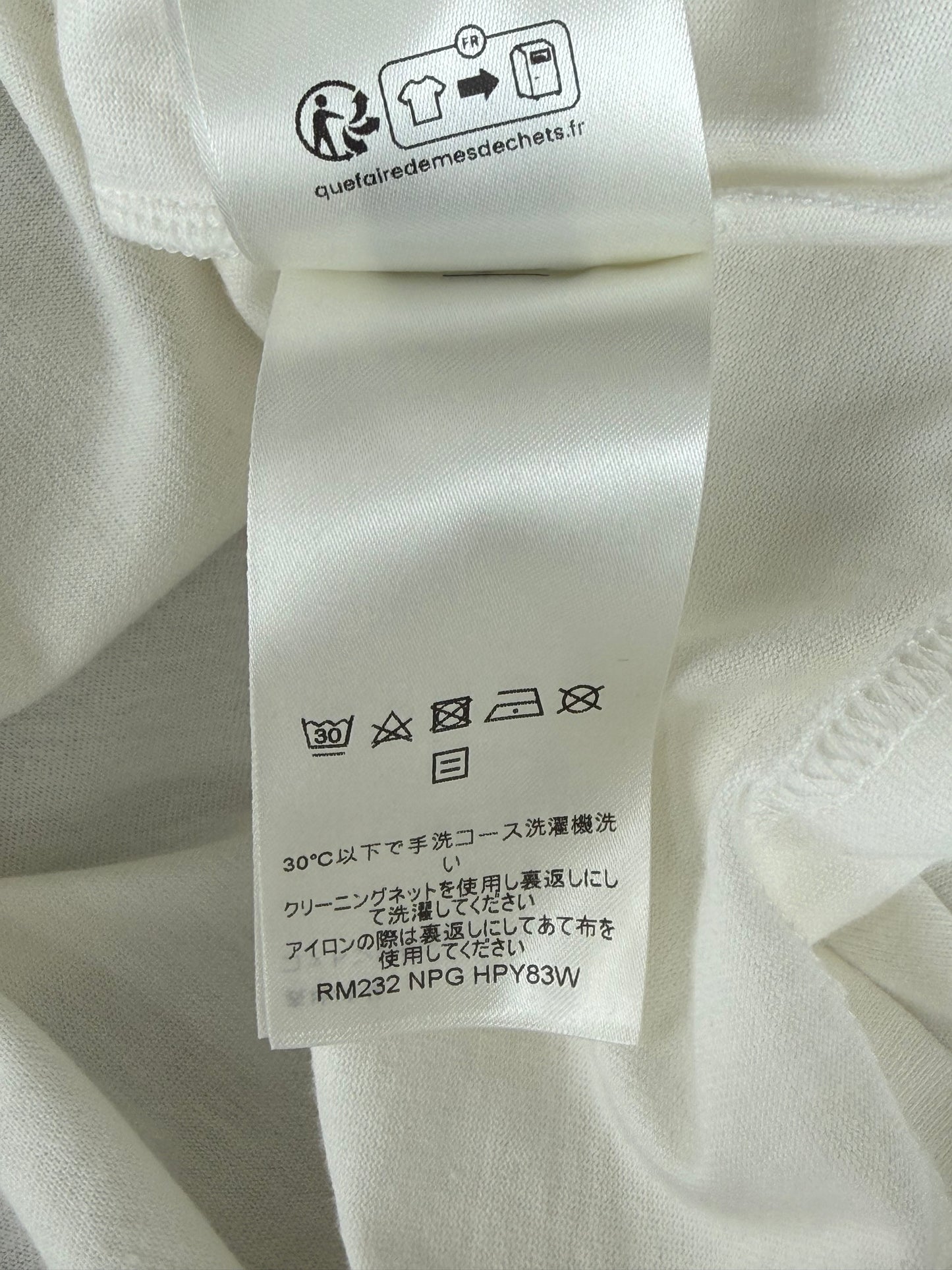 Louis Vuitton White & Black Birds Logo T-Shirt