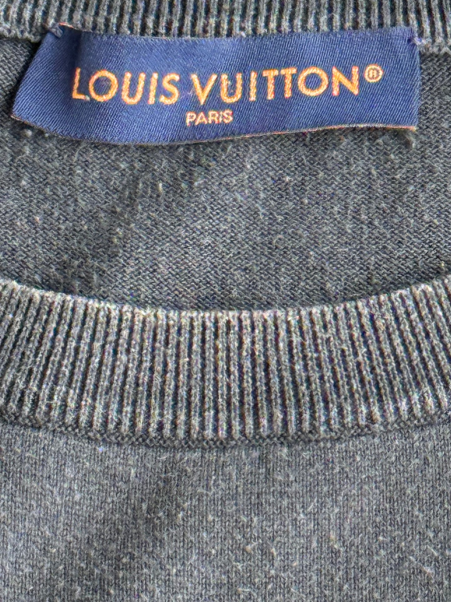Louis Vuitton Black & White Studios Intarsia T-Shirt