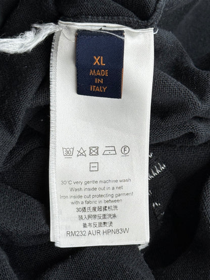Louis Vuitton Black & White Studios Intarsia T-Shirt