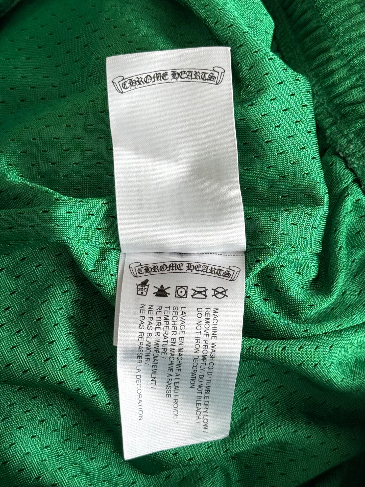 Chrome Hearts Green & Yellow Floral Nylon Mesh Trackpants