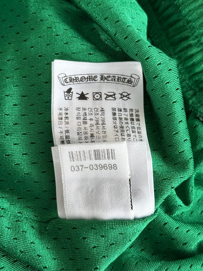 Chrome Hearts Green & Yellow Floral Nylon Mesh Trackpants