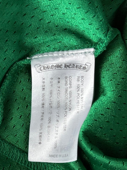 Chrome Hearts Green & Yellow Logo Mesh Jersey T-Shirt