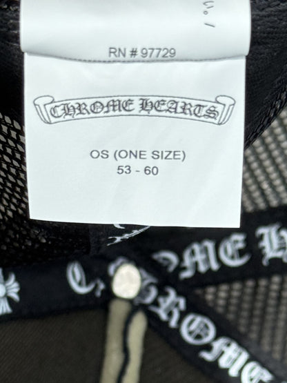 Chrome Hearts Black & White Honolulu Trucker Hat