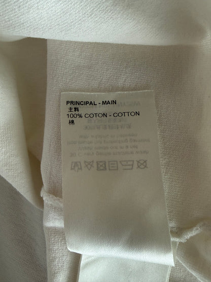 Louis Vuitton White Graffiti Logo Embroidered T-Shirt