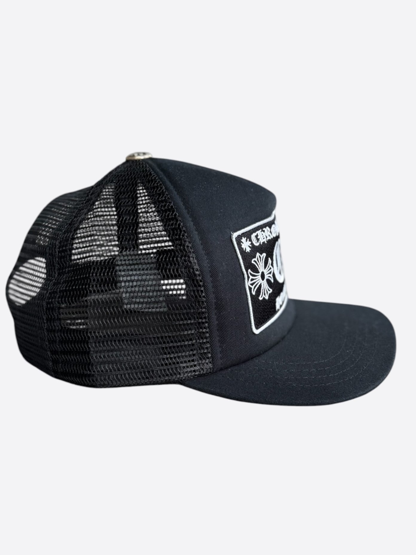 Chrome Hearts Black & White Honolulu Trucker Hat