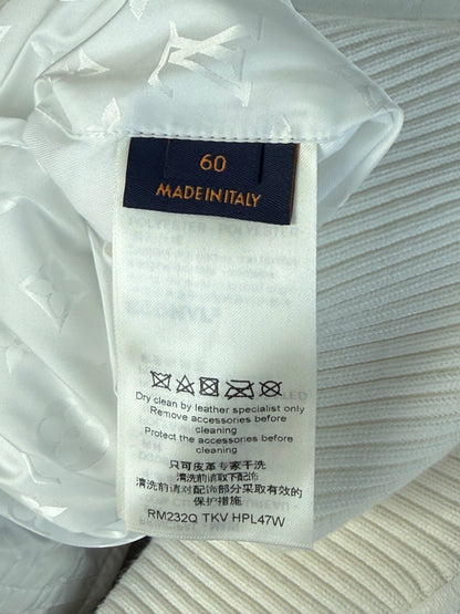 Louis Vuitton White Monogram Reversible Bomber Jacket