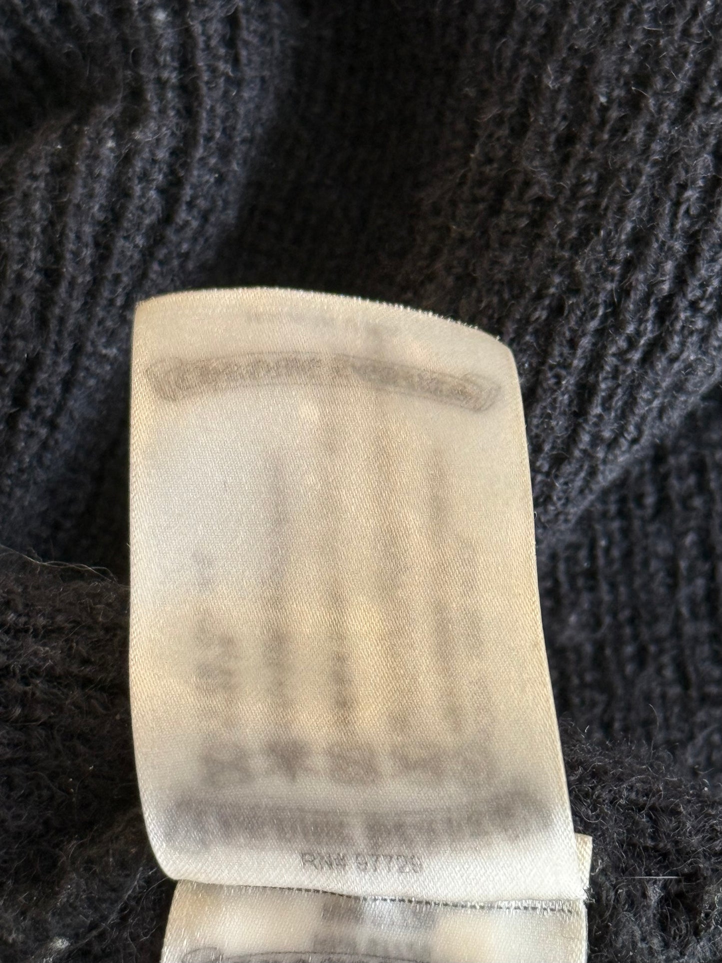 Chrome Hearts Black & White Horseshoe Logo Beanie