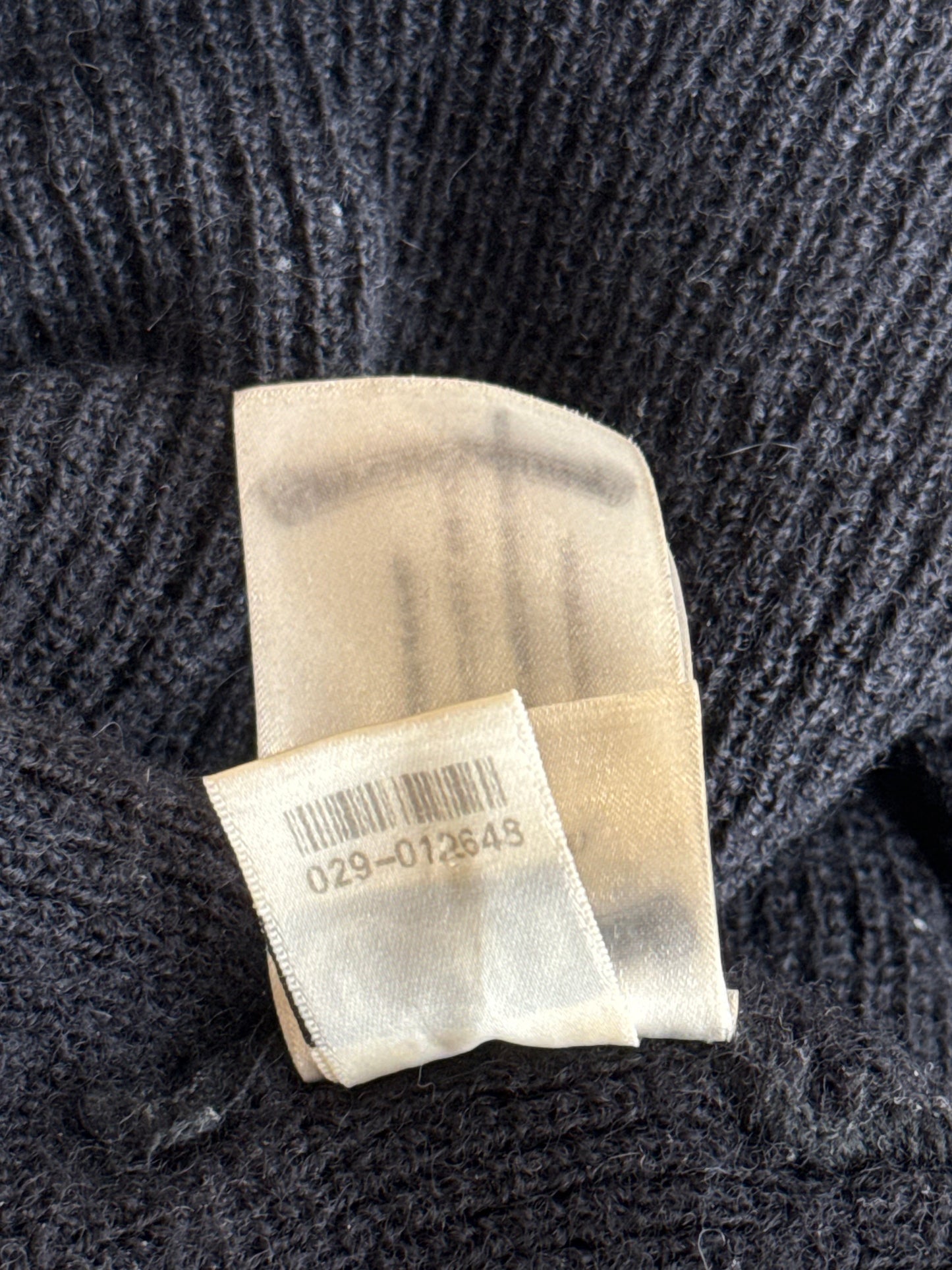 Chrome Hearts Black & White Horseshoe Logo Beanie