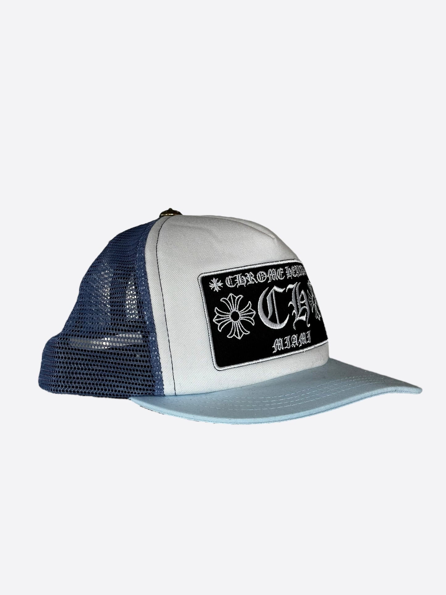 Chrome Hearts Blue & White Miami Exclusive Trucker Hat