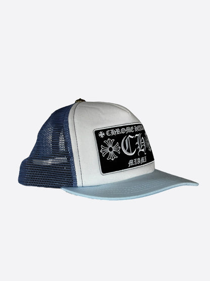 Chrome Hearts Blue & White Miami Exclusive Trucker Hat