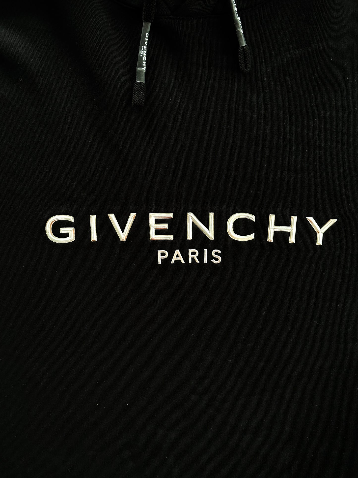 Givenchy Black & Silver Logo Hoodie