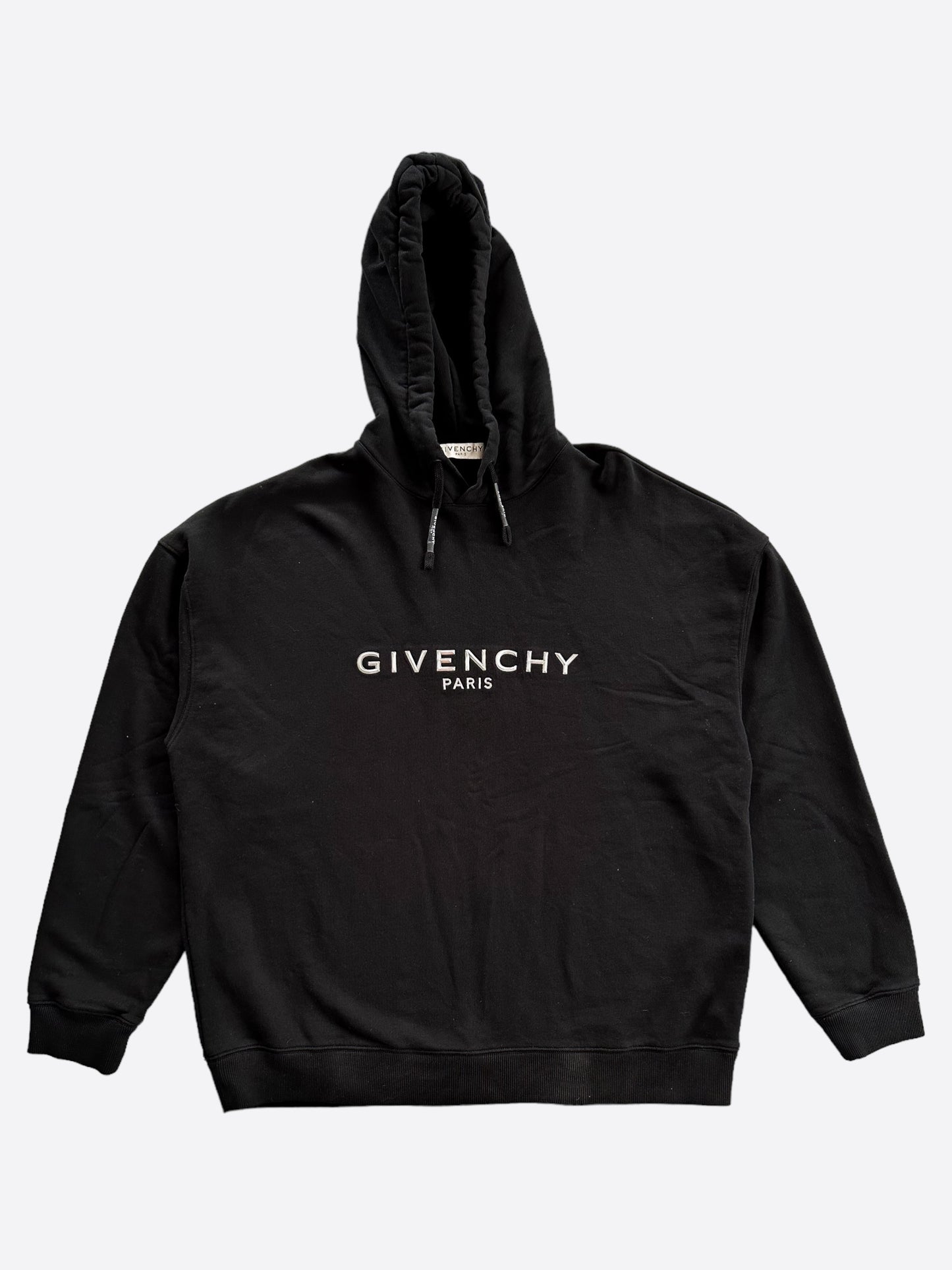 Givenchy Black & Silver Logo Hoodie