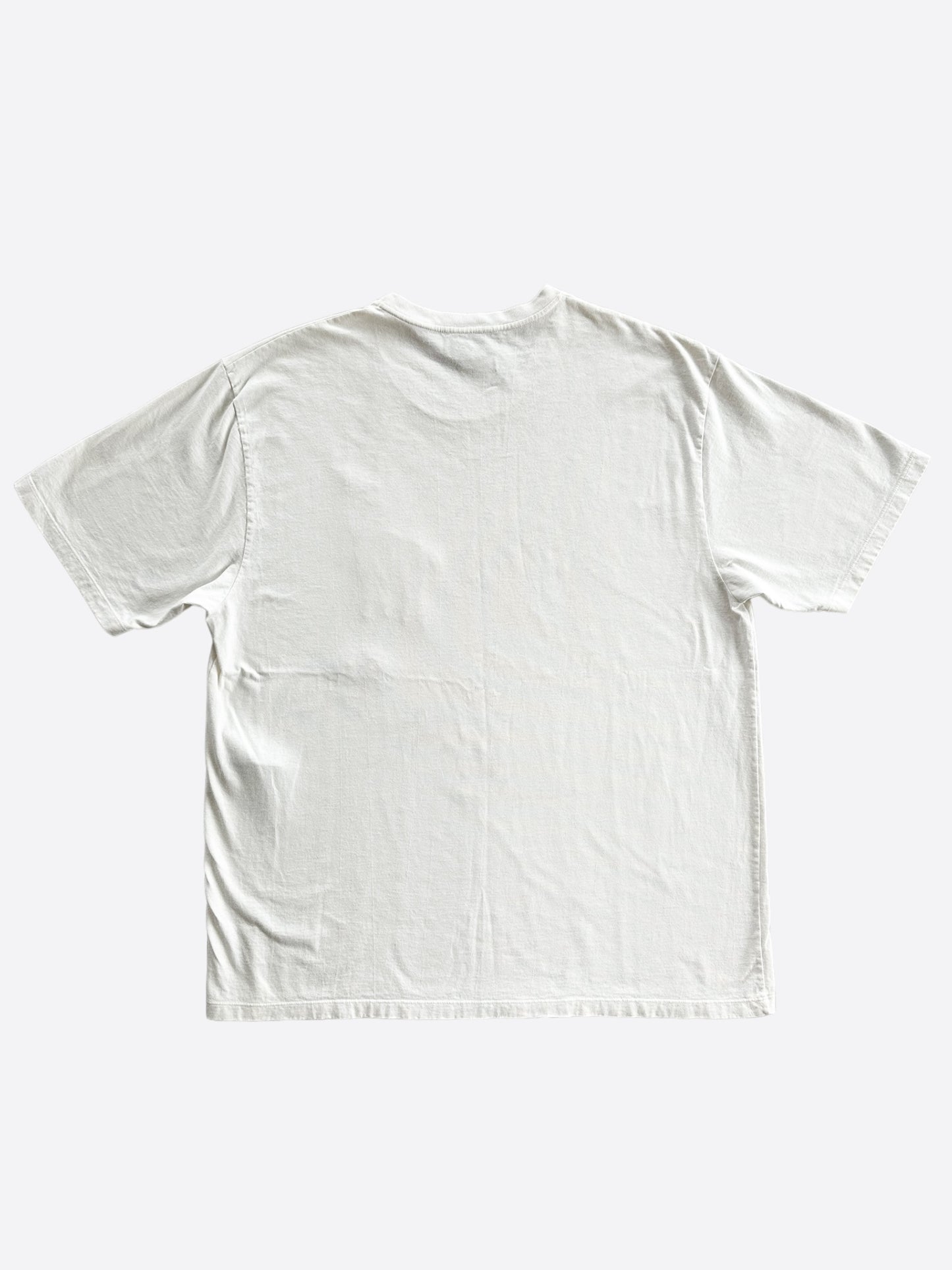 Gucci White Deer Embroidered T-Shirt