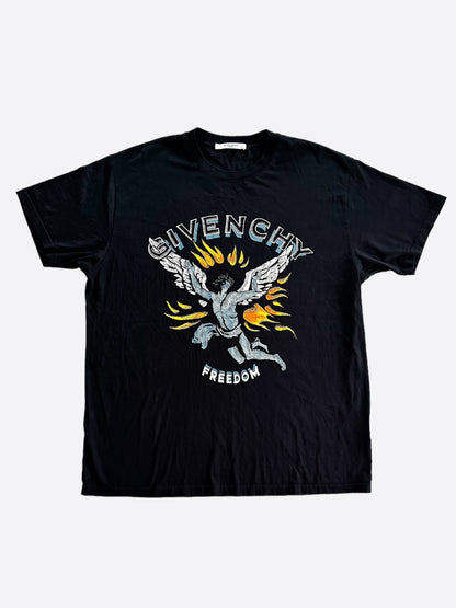 Givenchy Black Freedom Graphic T-Shirt