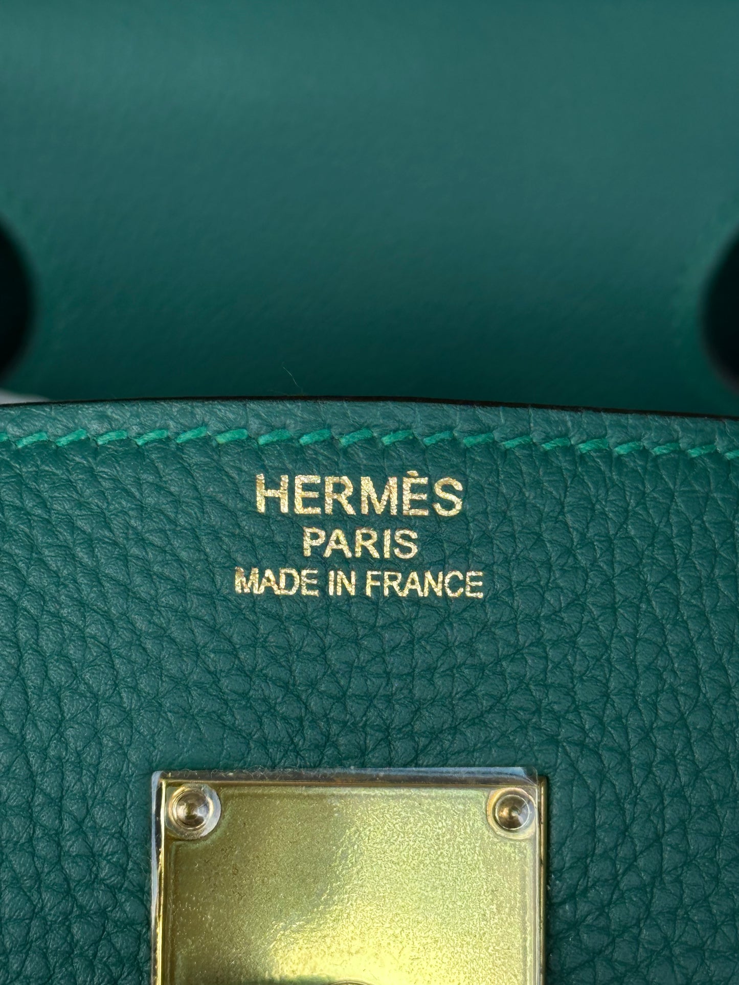 Hermes Malachite Green Togo HAC Birkin 40