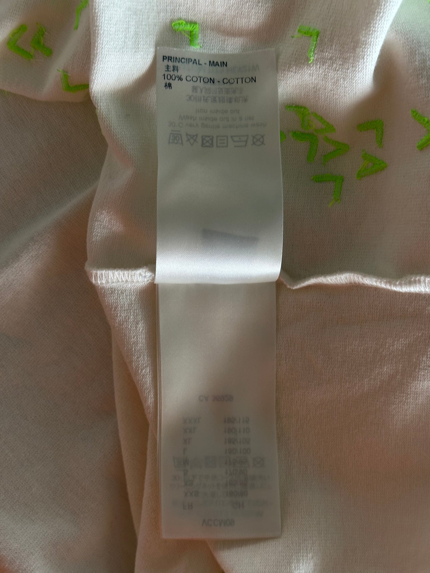 Louis Vuitton White & Green LV Spread T-Shirt