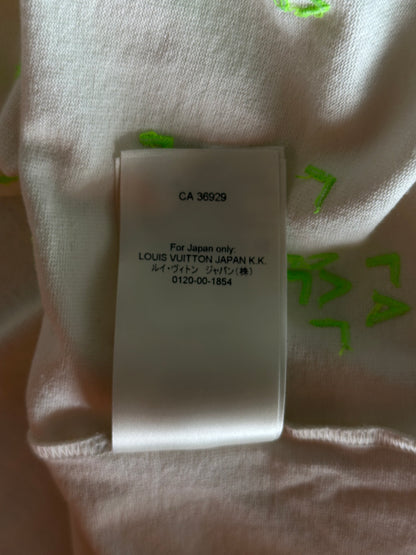 Louis Vuitton White & Green LV Spread T-Shirt