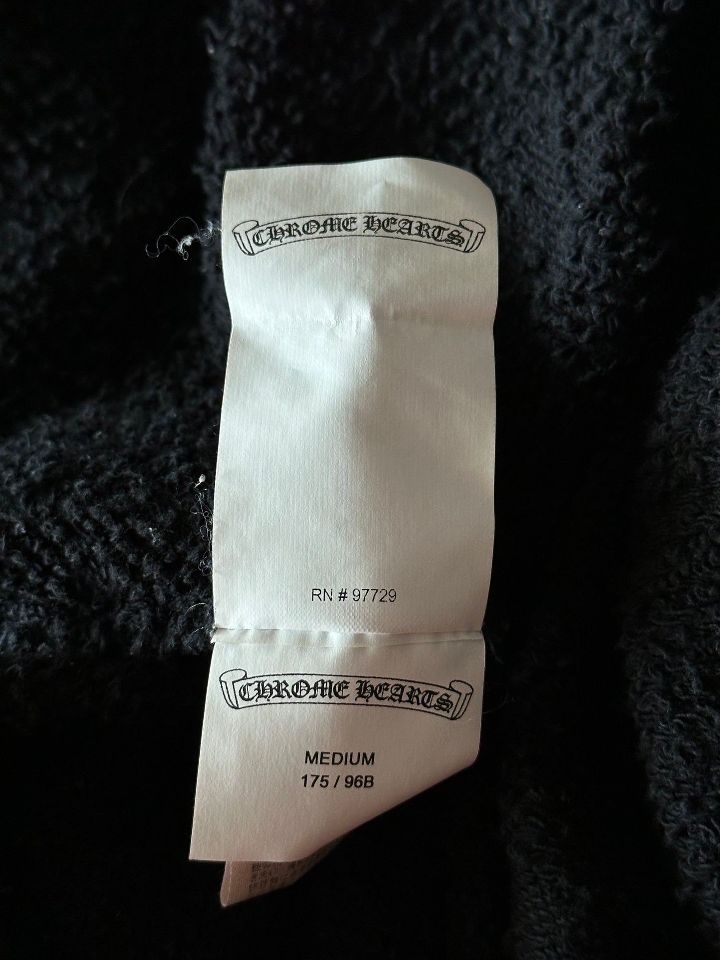 Chrome Hearts Black Cross Jacquard Embroidered Hoodie