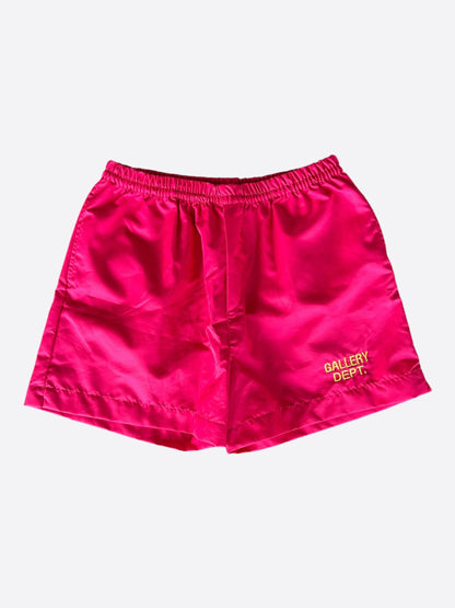 Gallery Dept Pink & Yellow Logo Zuma Shorts