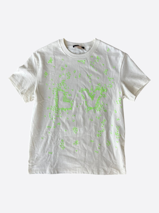 Louis Vuitton White & Green LV Spread T-Shirt