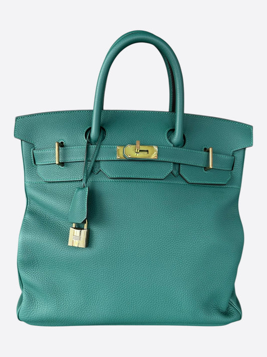 Hermes Malachite Green Togo HAC Birkin 40