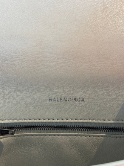 Balenciaga White Hourglass Small Handle Bag