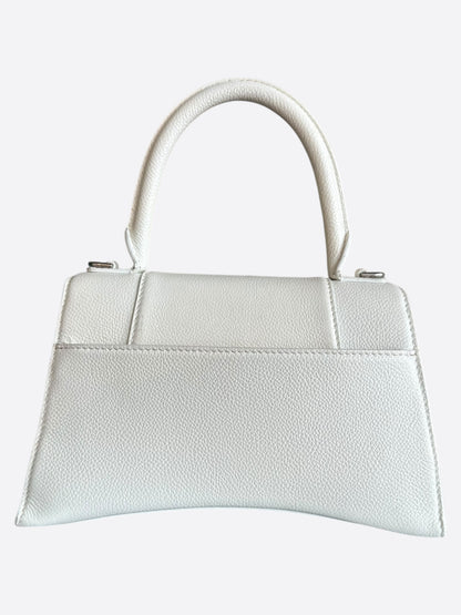Balenciaga White Hourglass Small Handle Bag