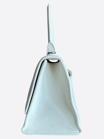 Balenciaga White Hourglass Small Handle Bag