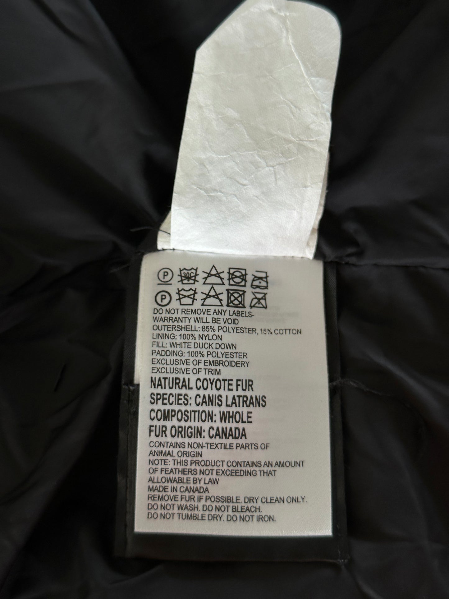 Canada Goose Black Carson Men's Jacket