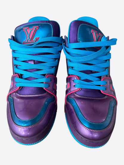 Louis Vuitton Purple & Blue Monogram Trainers