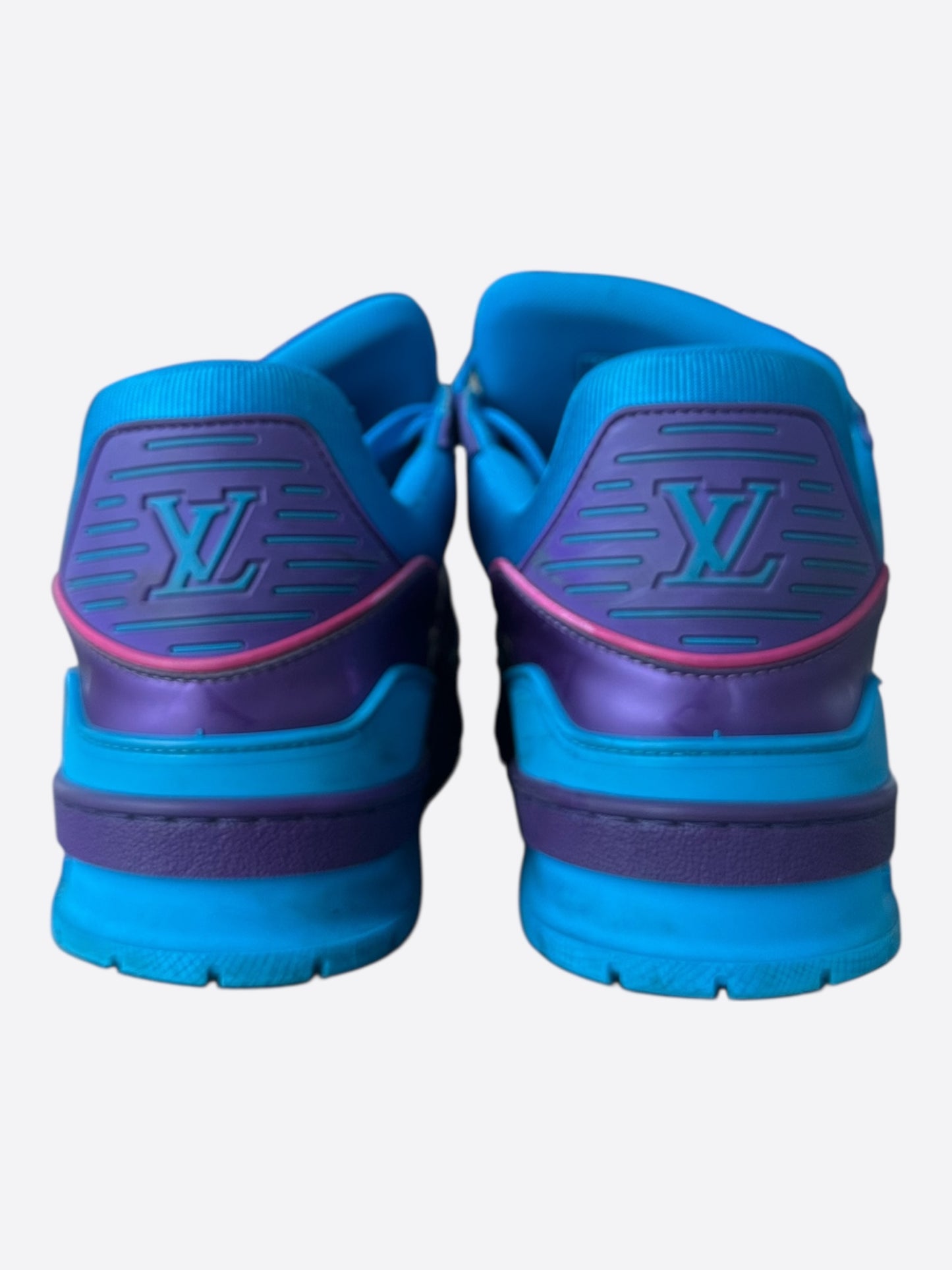 Louis Vuitton Purple & Blue Monogram Trainers