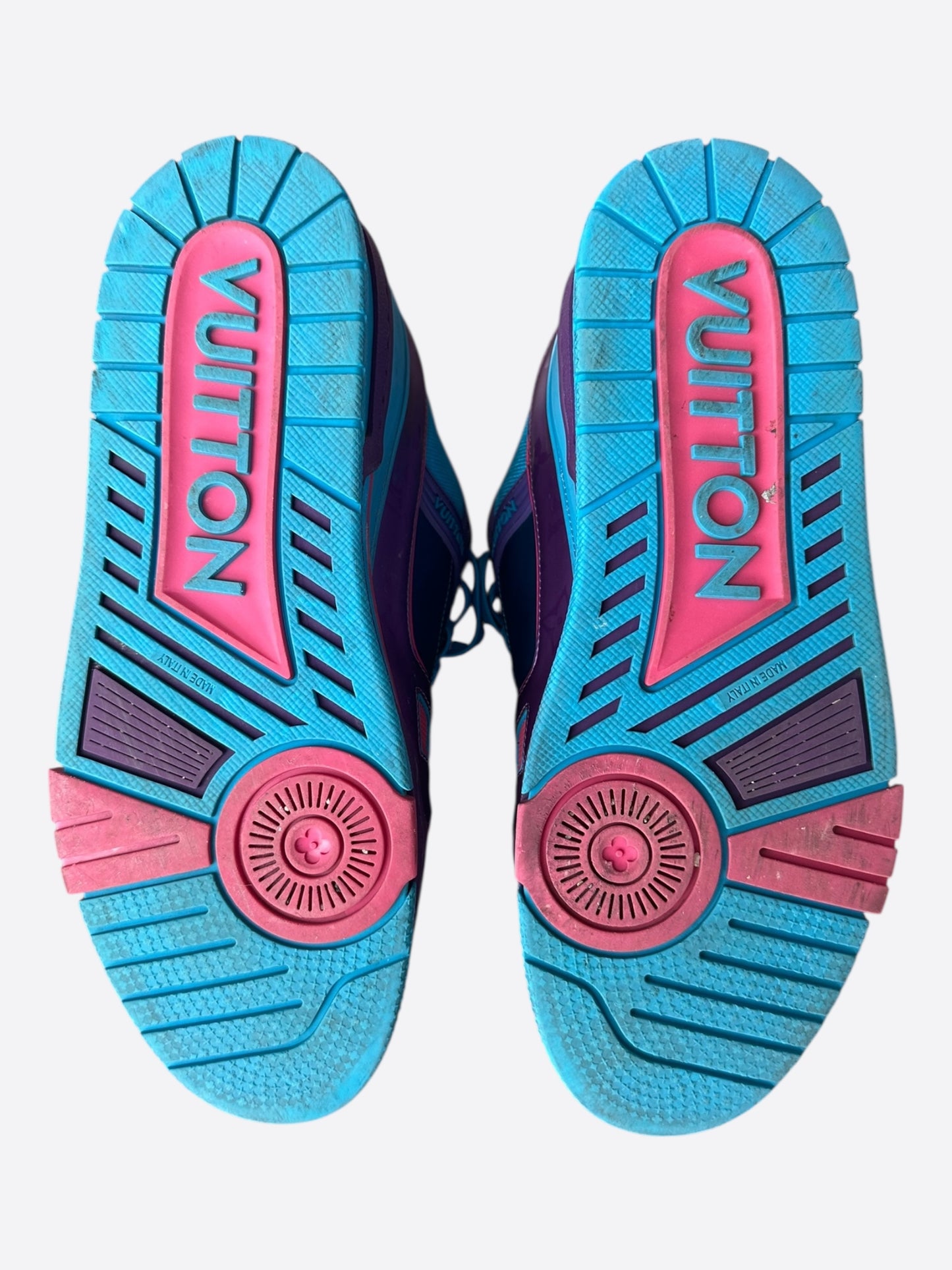 Louis Vuitton Purple & Blue Monogram Trainers