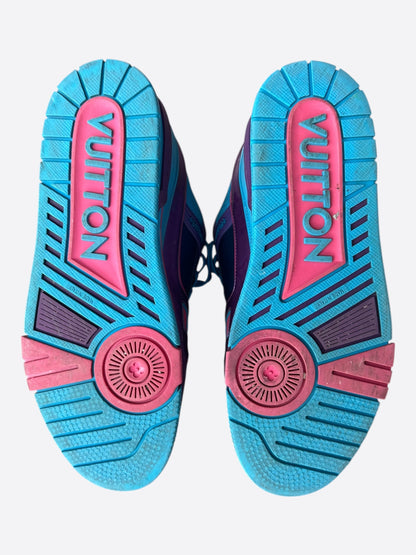 Louis Vuitton Purple & Blue Monogram Trainers