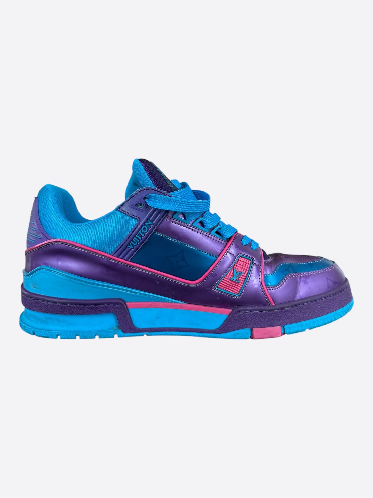 Louis Vuitton Purple & Blue Monogram Trainers