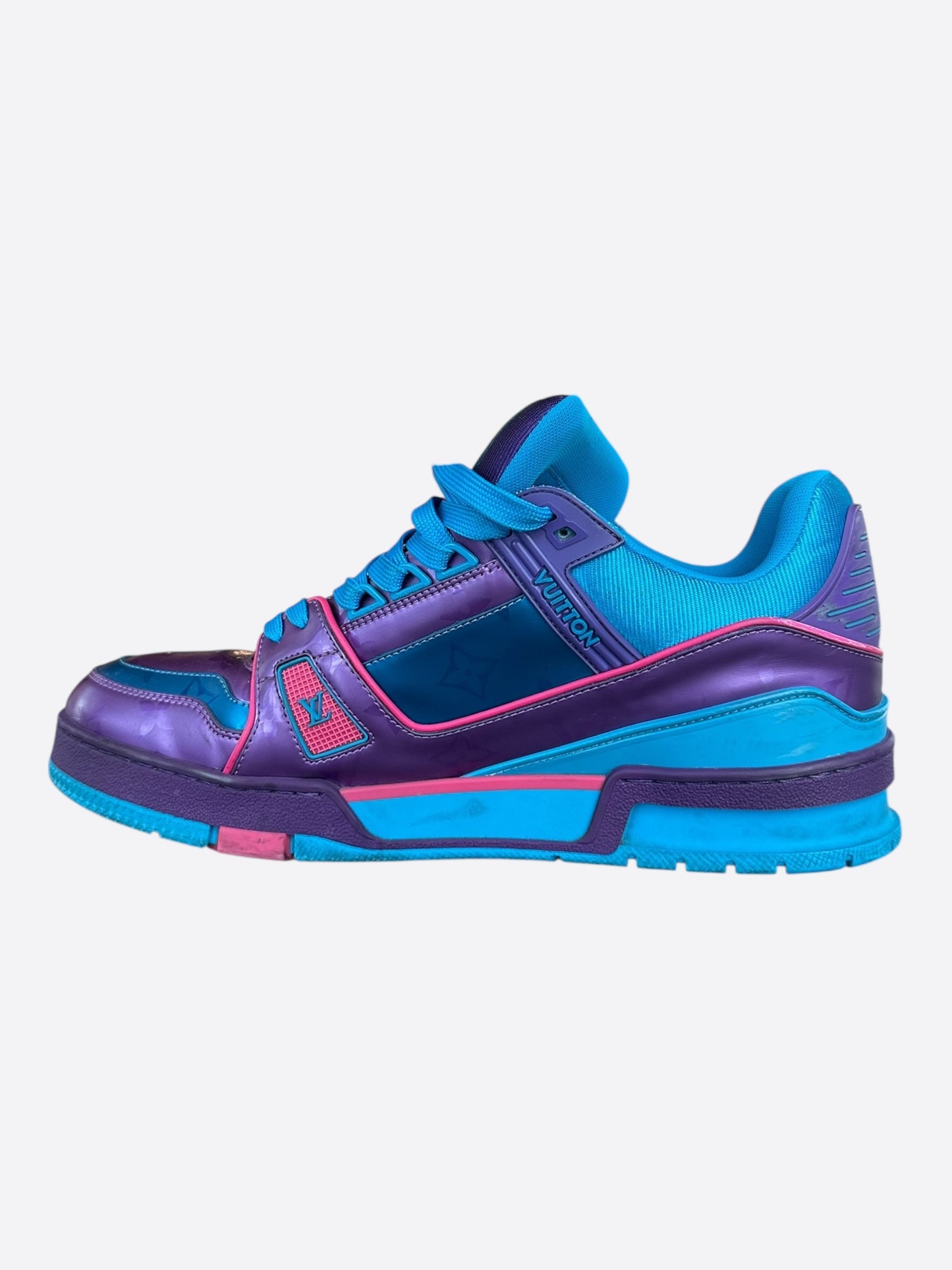 Louis Vuitton Purple & Blue Monogram Trainers