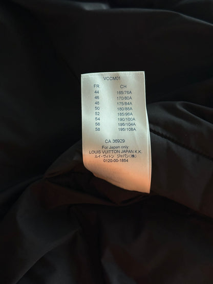 Louis Vuitton Black Flower Monogram Reversible Puffer Jacket