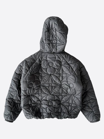 Louis Vuitton Black Flower Monogram Reversible Puffer Jacket