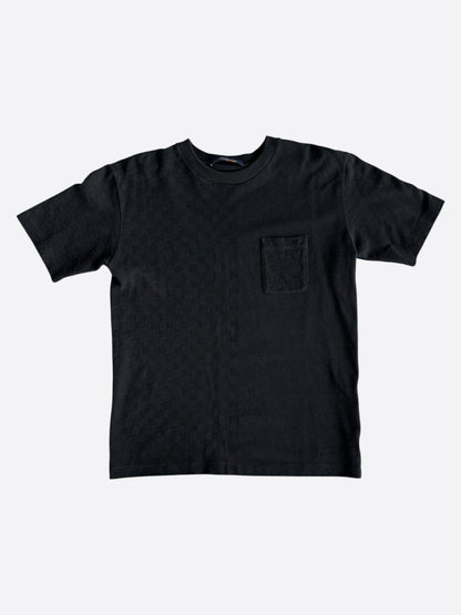 Louis Vuitton Black Half Damier Pocket T-Shirt