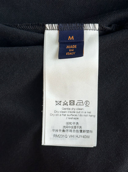 Louis Vuitton Black Half Damier Pocket T-Shirt