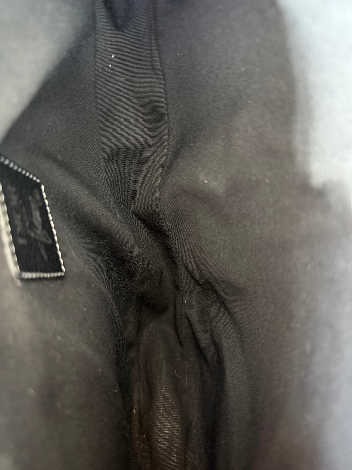 Dior Stussy Black Bee Logo Saddle Bag