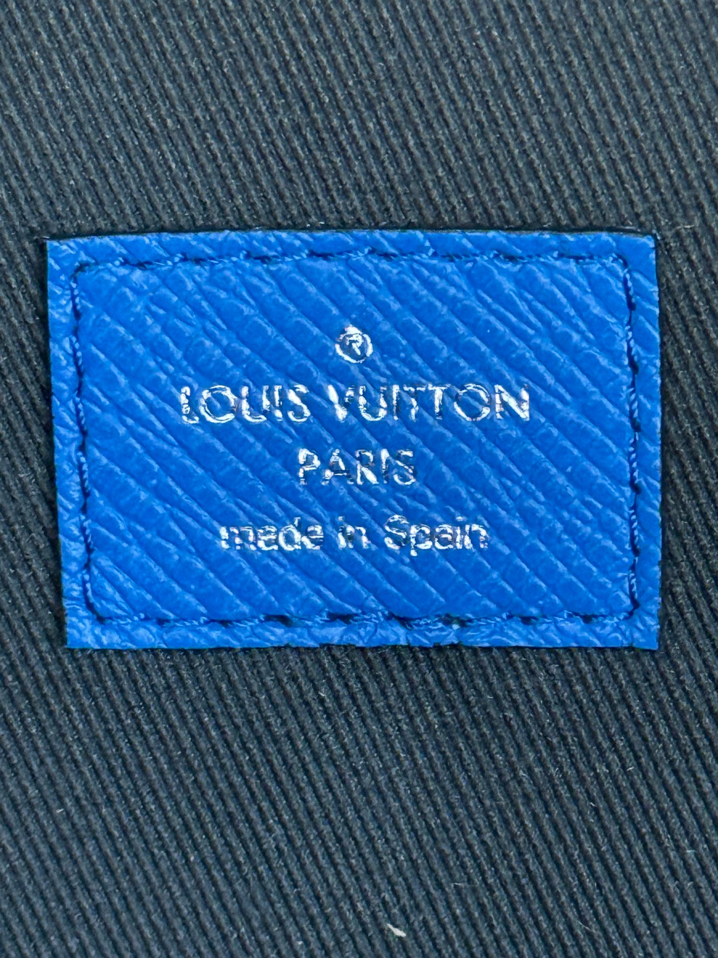 Louis Vuitton Agave Blue Taigarama Monogram Discovery Backpack